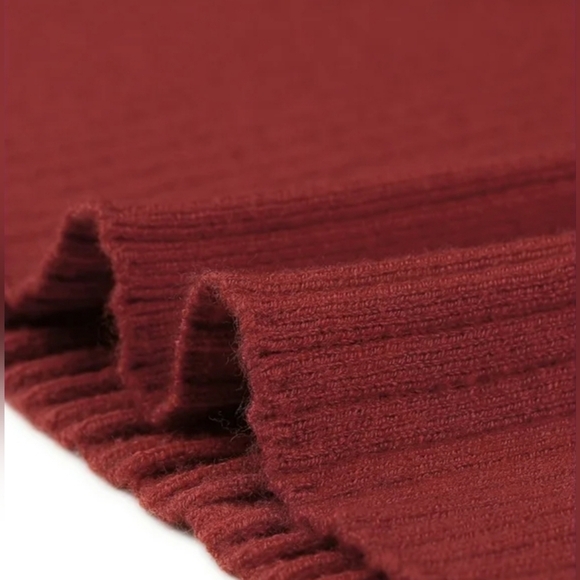 Seta T Womens Long Sleeve V Neck Twist Front Knit Side Slit Midi Sweater Dress S - Picture 5 of 11